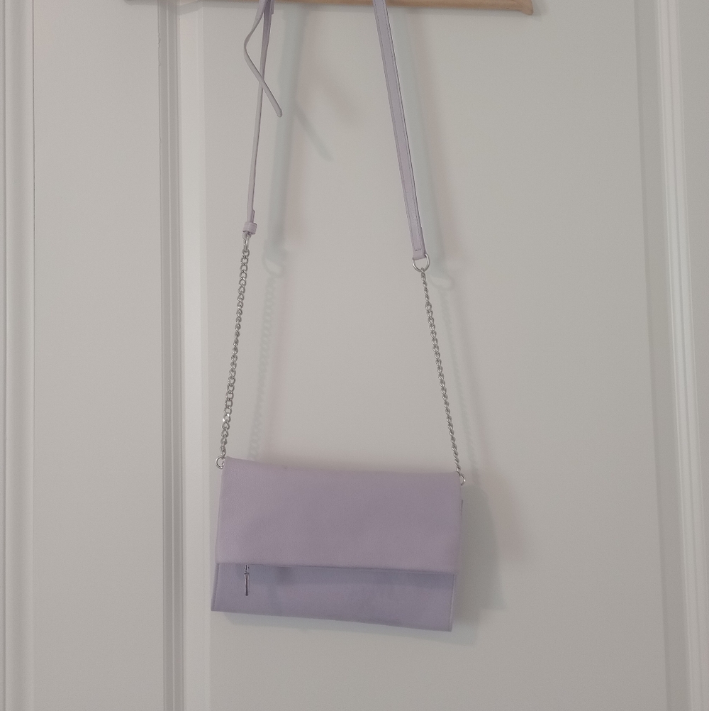 INC Small Women's Handbag Lavender with Silver Hardware